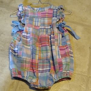 Plaid Side Tie Bubble